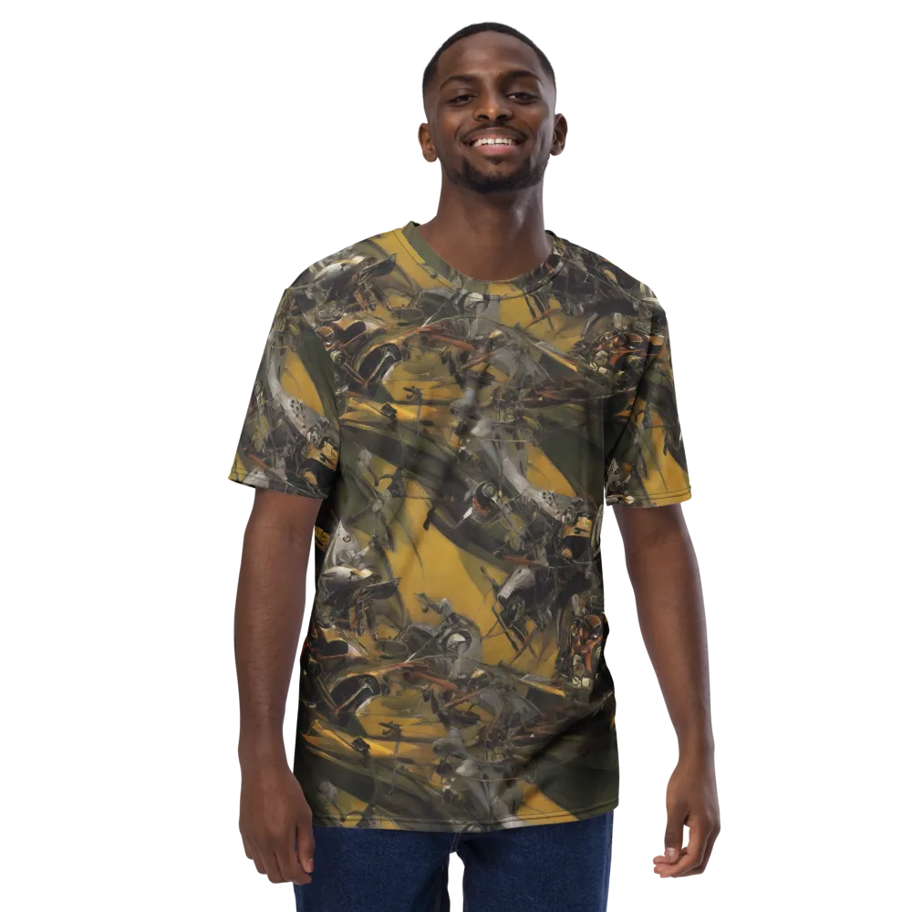 Ochre Momentum on Men's Crew Neck T-Shirt — Front