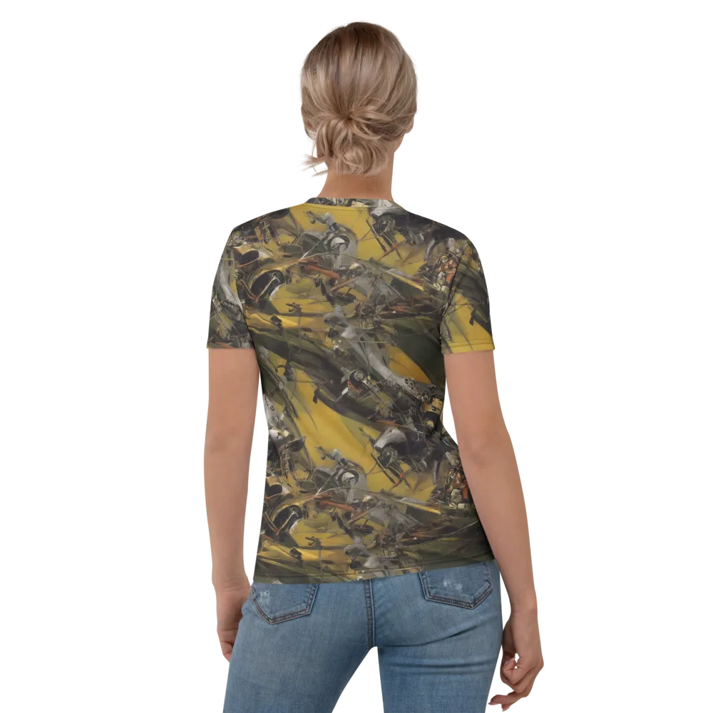 Ochre Momentum on Women's Crew Neck T-Shirt — Back