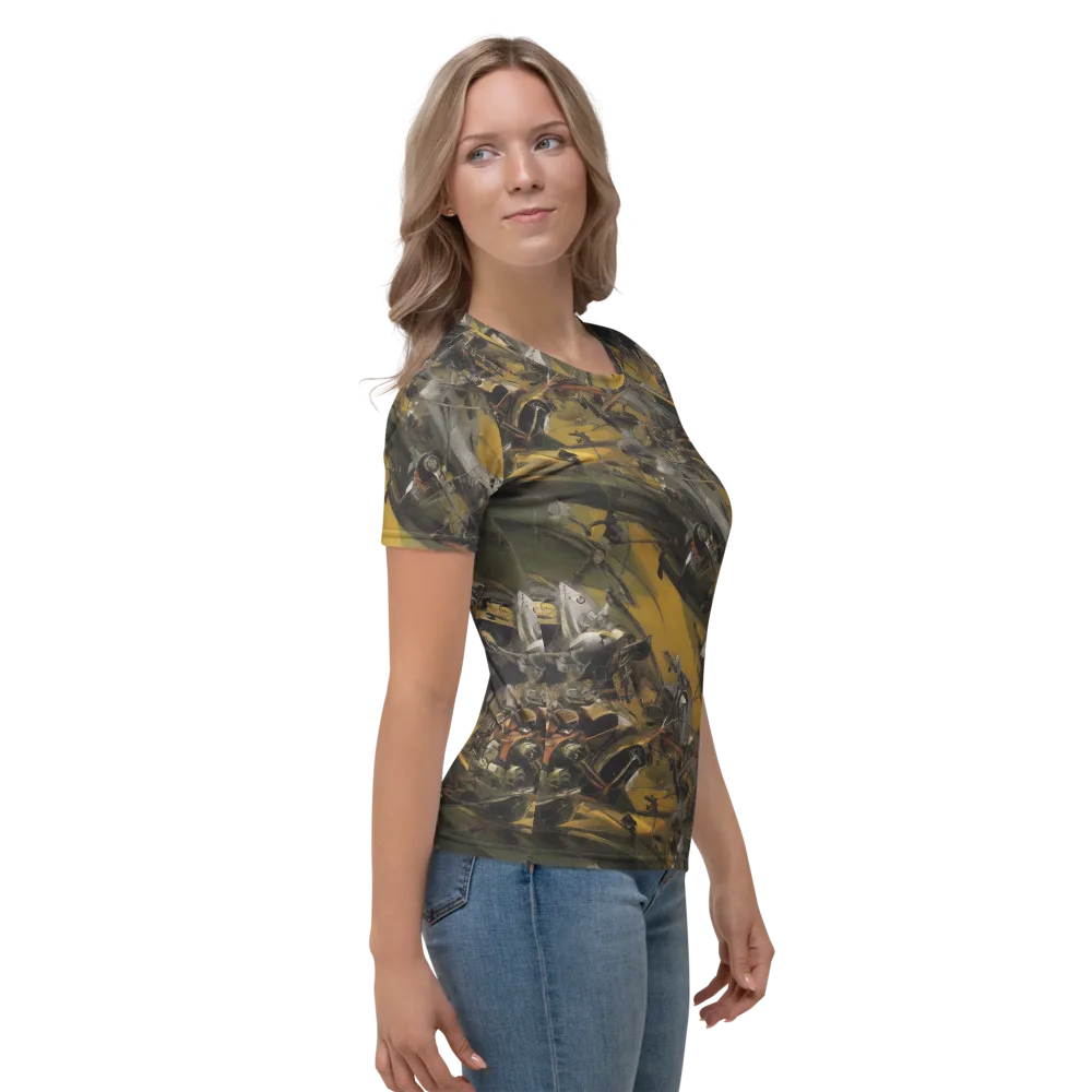 Ochre Momentum on Women's Crew Neck T-Shirt — Right