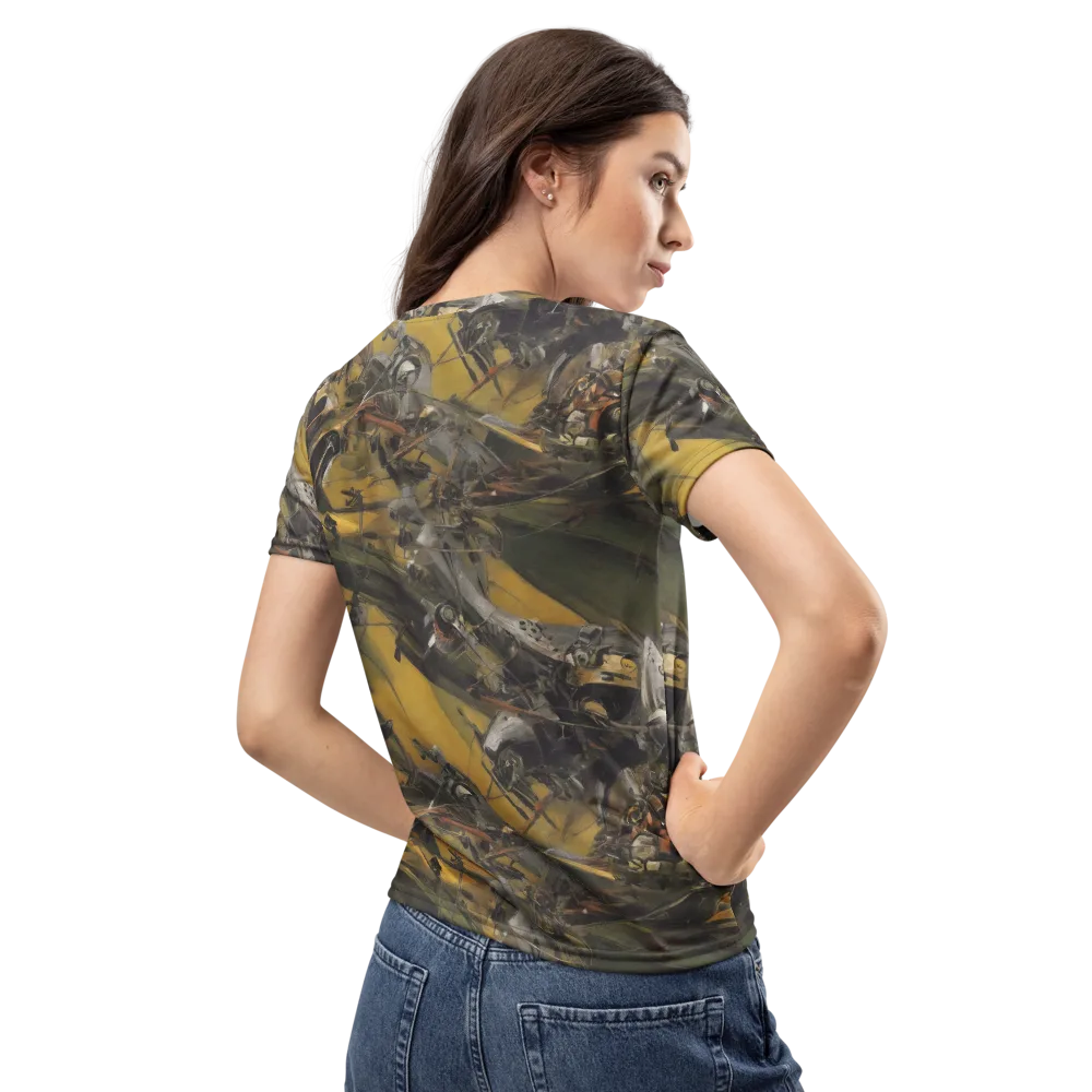 Ochre Momentum on Women's Crew Neck T-Shirt — Back