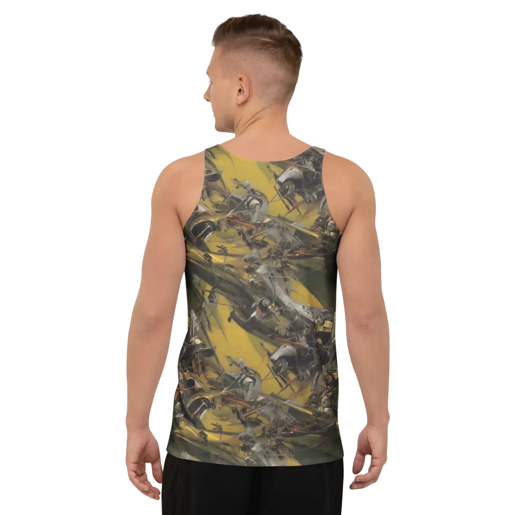 Ochre Momentum on Men's Tank Top — Back
