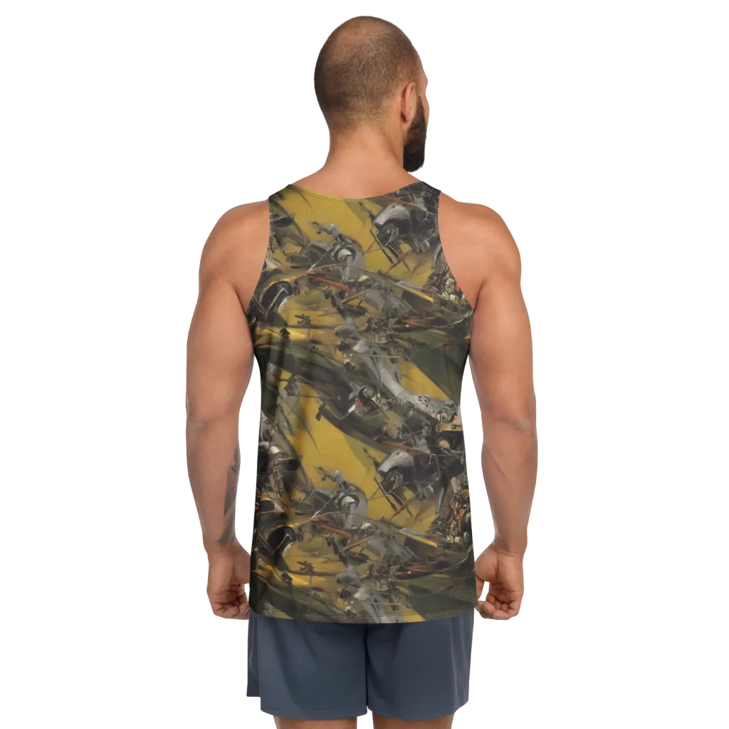 Ochre Momentum on Men's Tank Top — Back