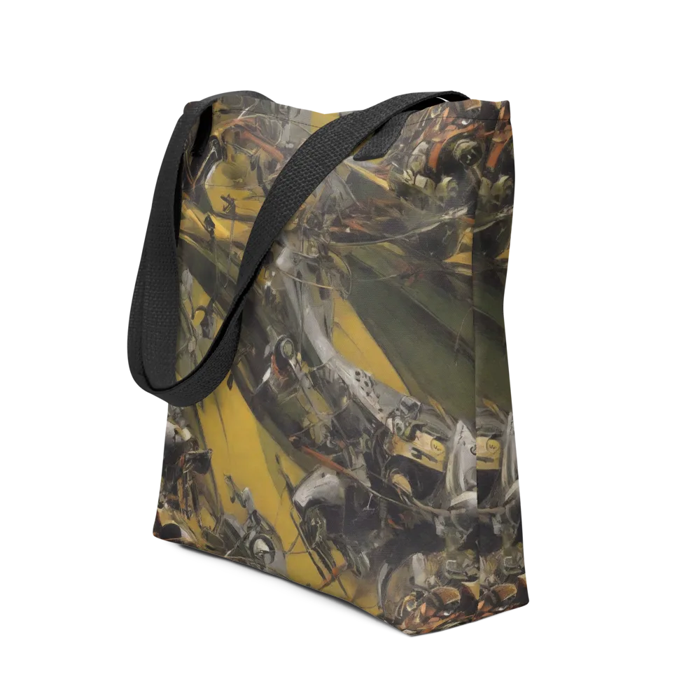 Ochre Momentum on Tote Bag — Front