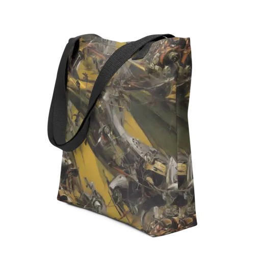 Ochre Momentum on a Tote Bag