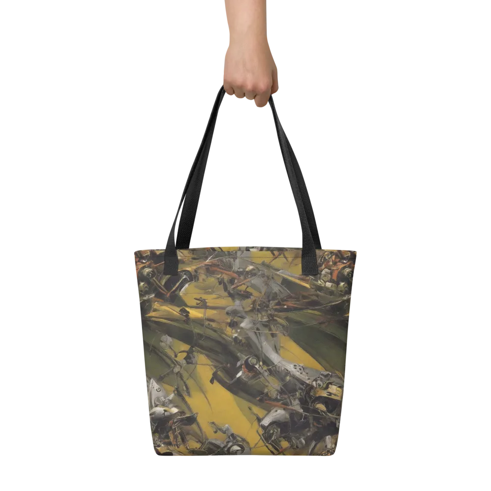 Ochre Momentum on Tote Bag — Front