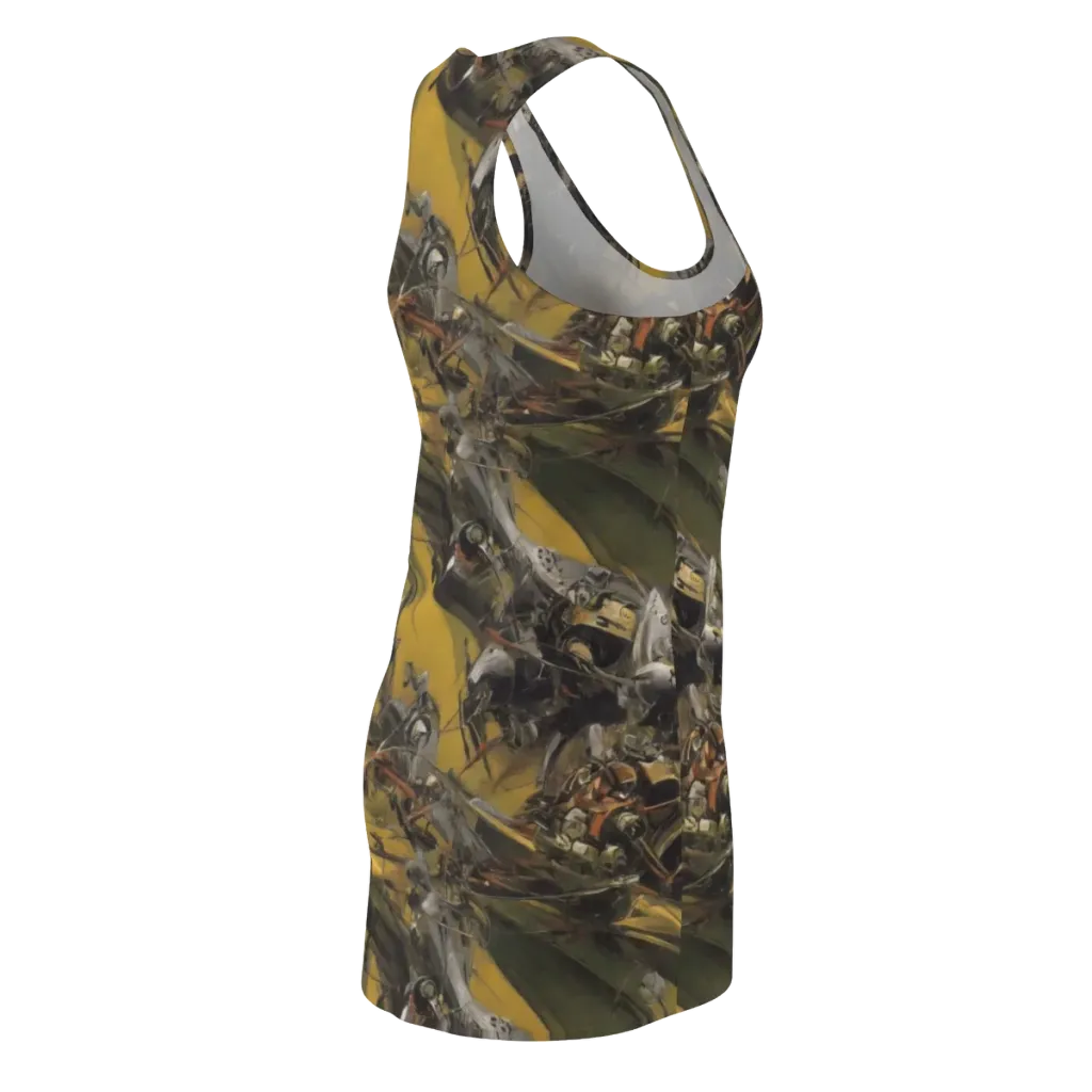 Ochre Momentum on Racerback Dress — Back Side