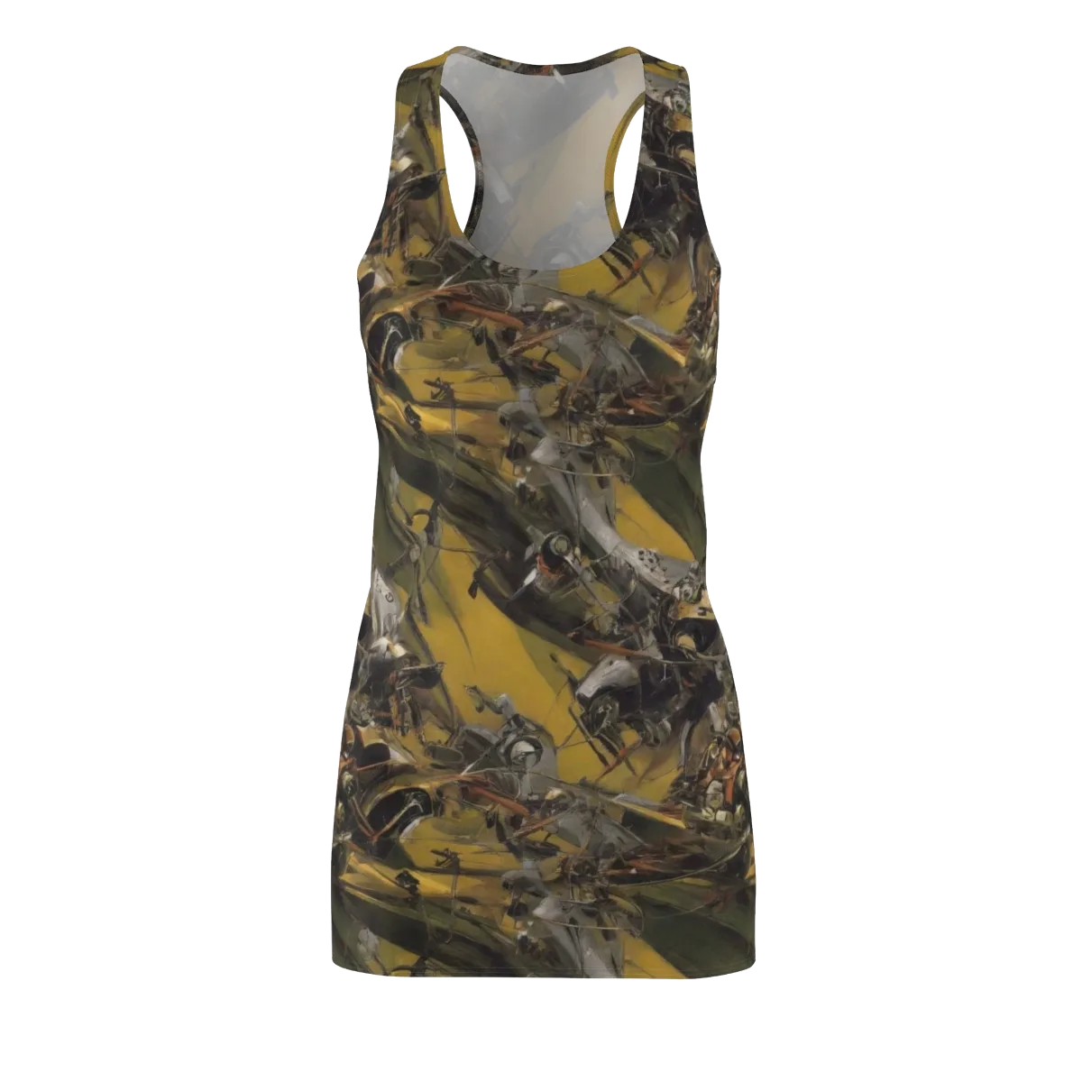Ochre Momentum on Racerback Dress — Front