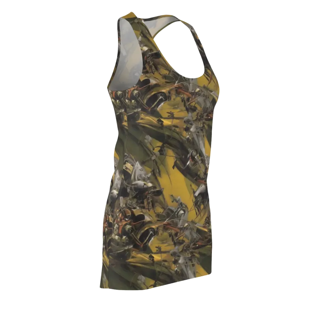 Ochre Momentum on Racerback Dress — Front Side