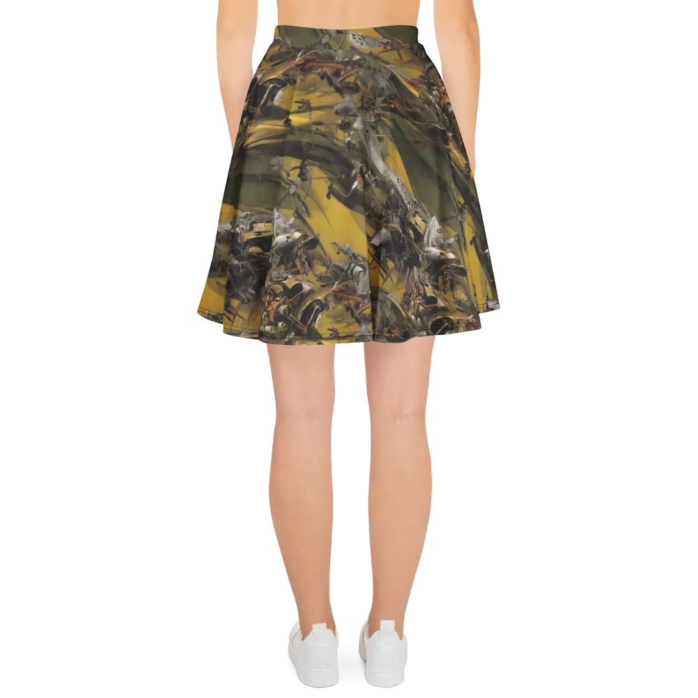 Ochre Momentum on Skater Skirt — Back