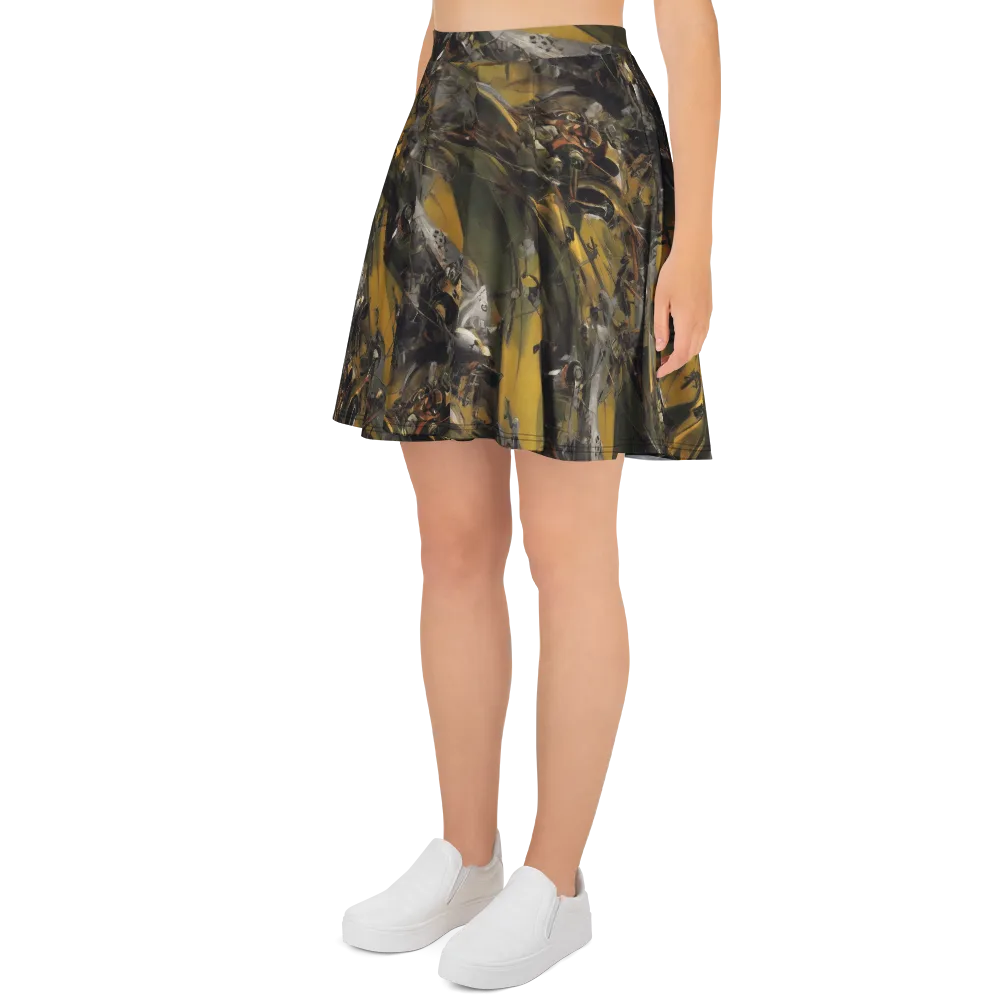 Ochre Momentum on Skater Skirt — Left