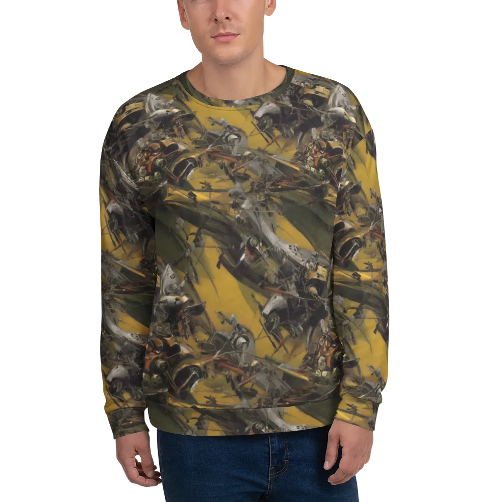 Ochre Momentum on Sweatshirt — Front