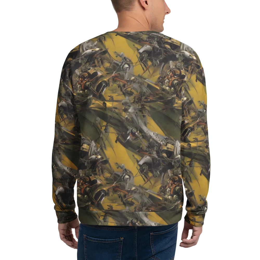Ochre Momentum on Sweatshirt — Back