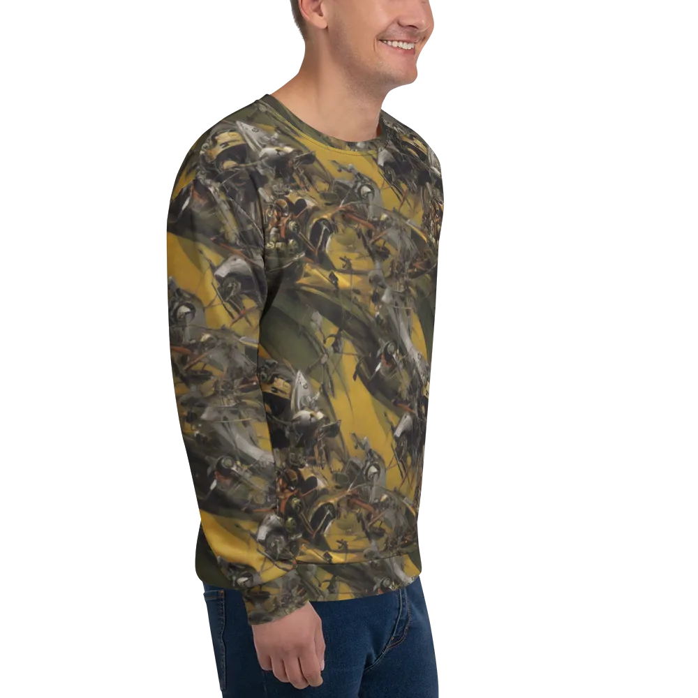 Ochre Momentum on Sweatshirt — Right Front