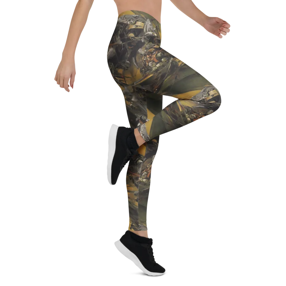 Ochre Momentum on Leggings — Right