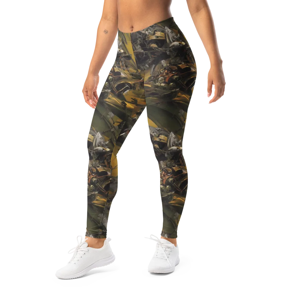Ochre Momentum on Leggings — Left Front