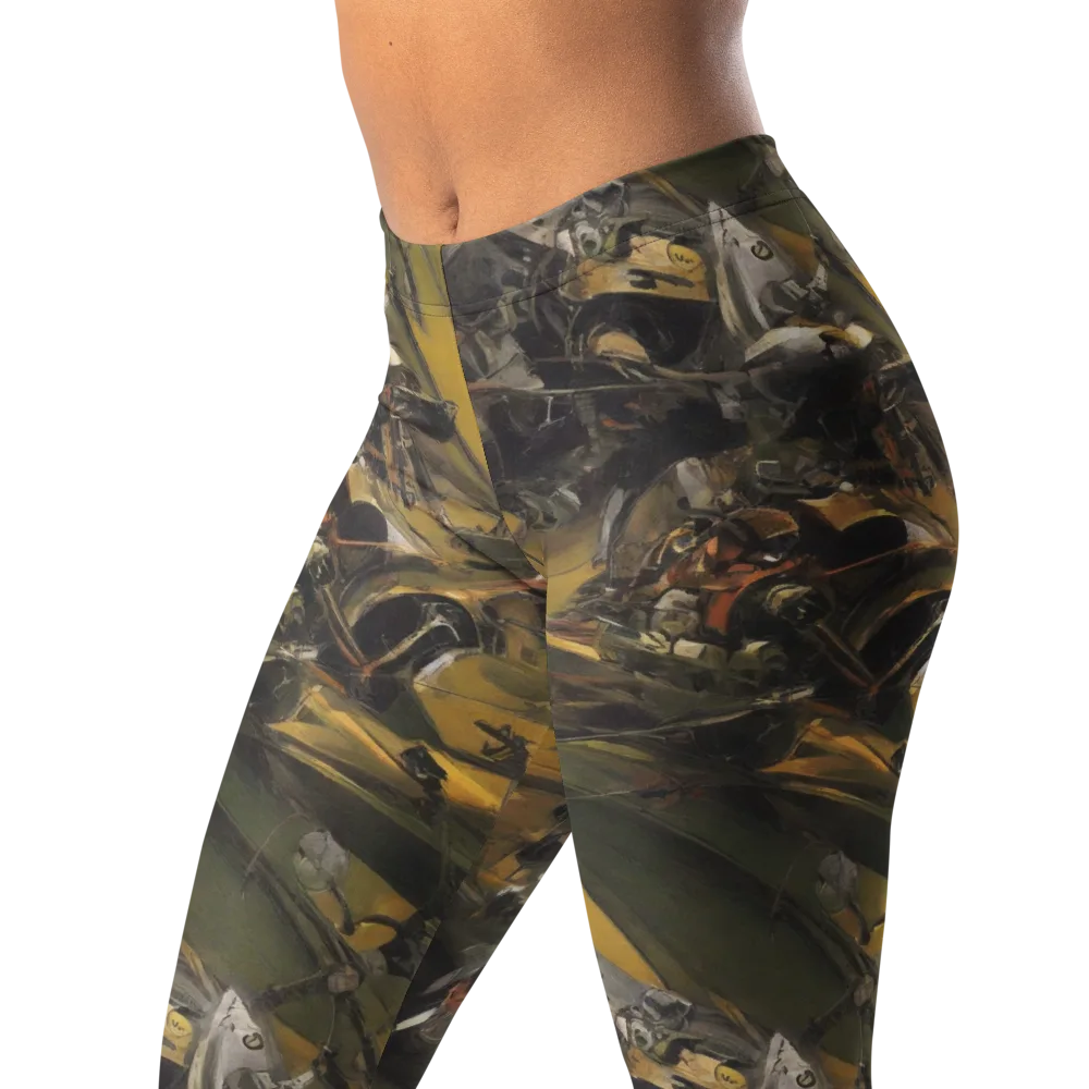 Ochre Momentum on Leggings — Left Front