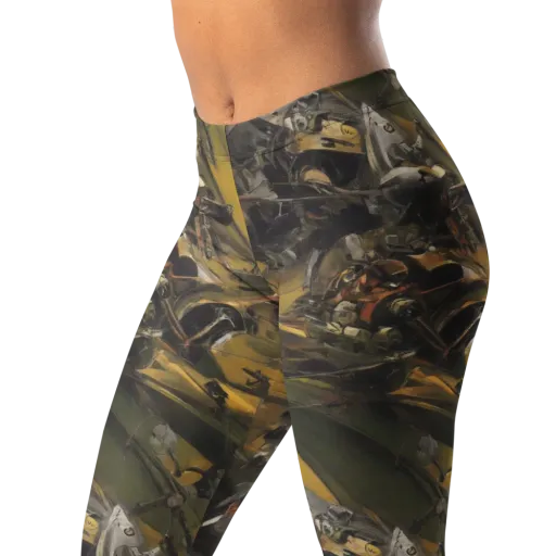 Ochre Momentum on a Leggings