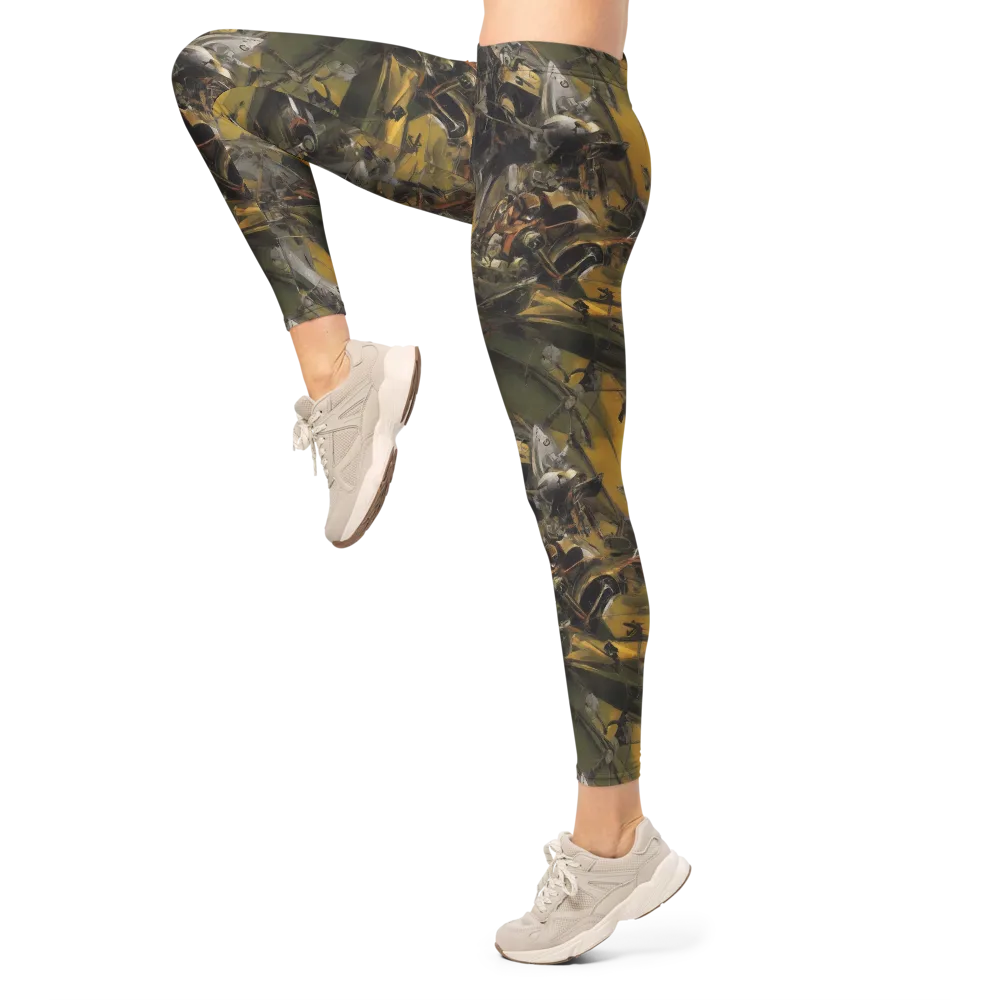 Ochre Momentum on Leggings — Left