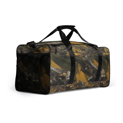 Ochre Momentum on a Duffle Bag