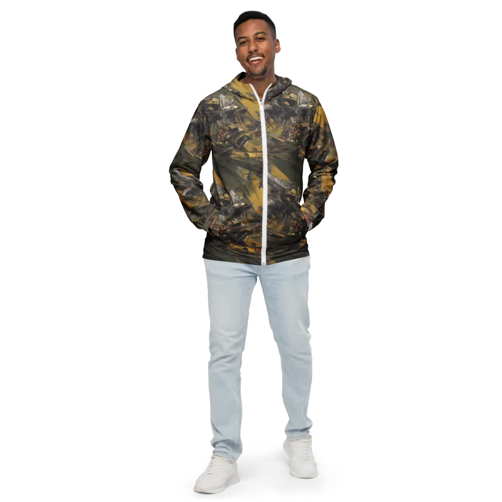 Ochre Momentum on Men's Windbreaker — Front