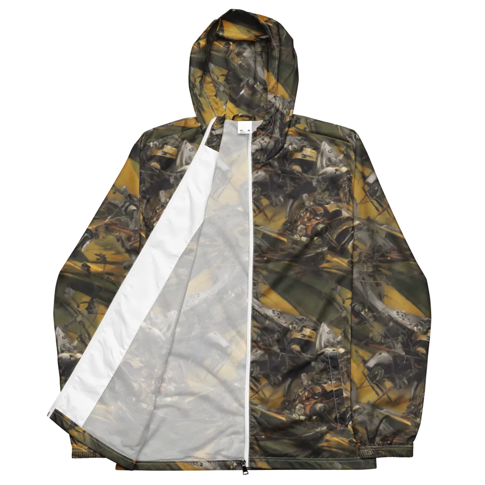 Ochre Momentum on Men's Windbreaker — Front