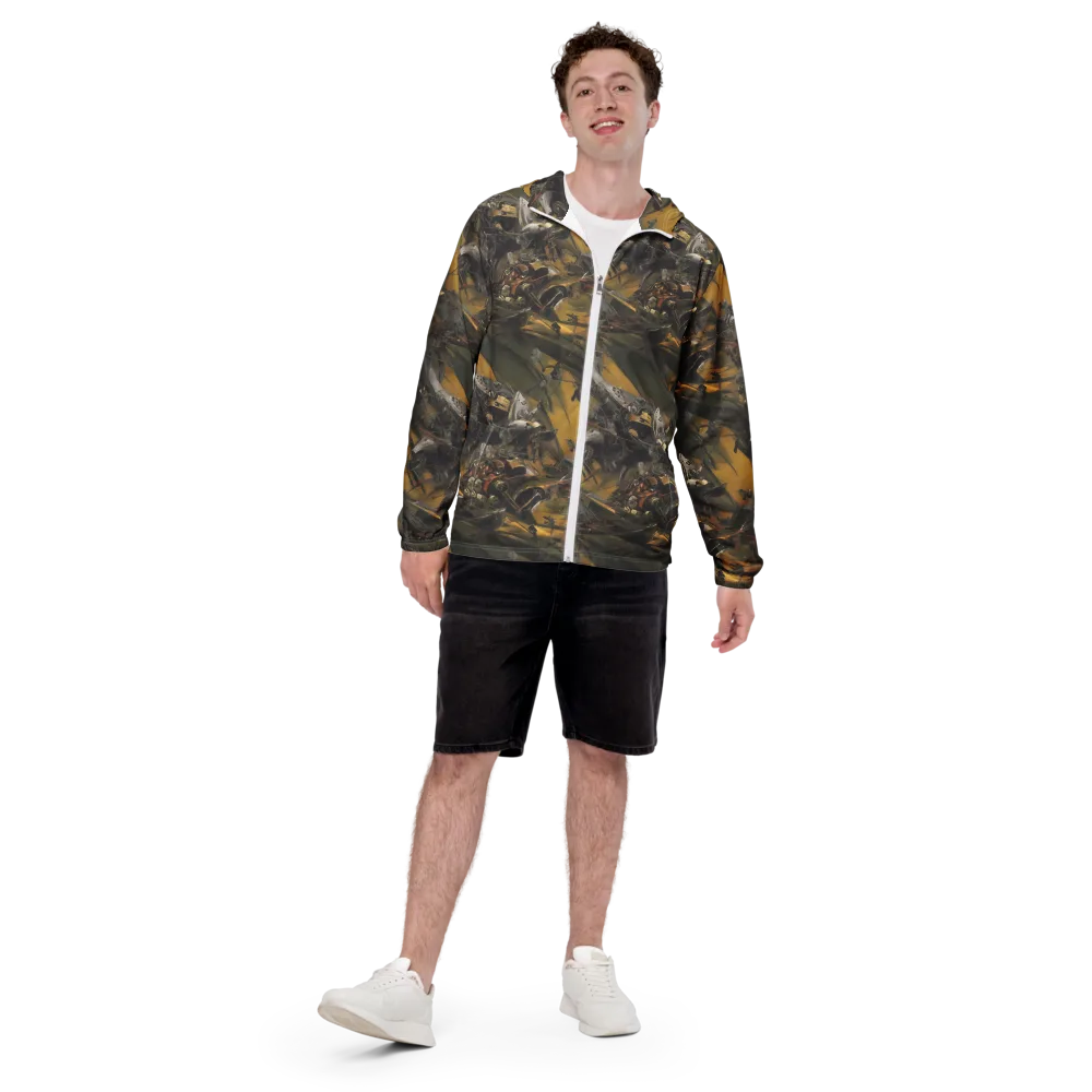 Ochre Momentum on Men's Windbreaker — Front