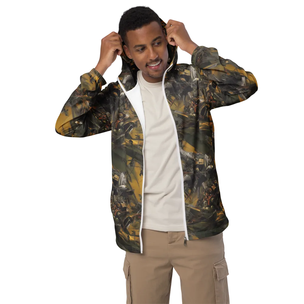 Ochre Momentum on Men's Windbreaker — Front