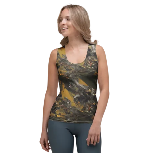 Ochre Momentum on a Women's Tank Top