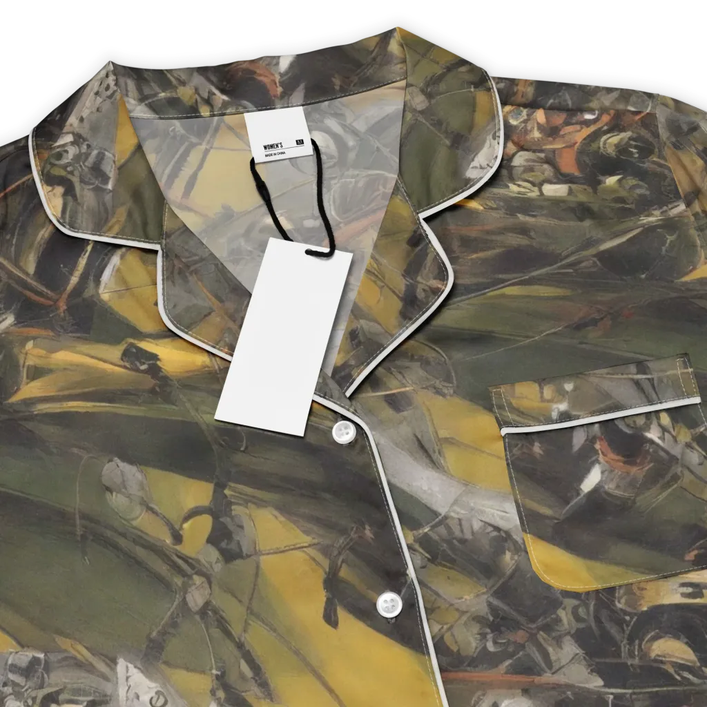 Ochre Momentum on Women's Short Sleeve Pajama Top — Product details