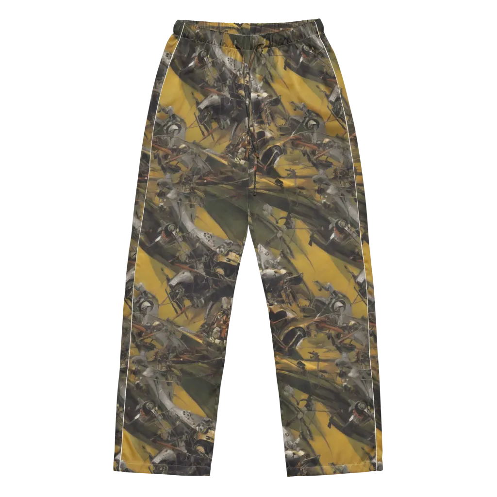 Ochre Momentum on Women's Pajama Pants — Front