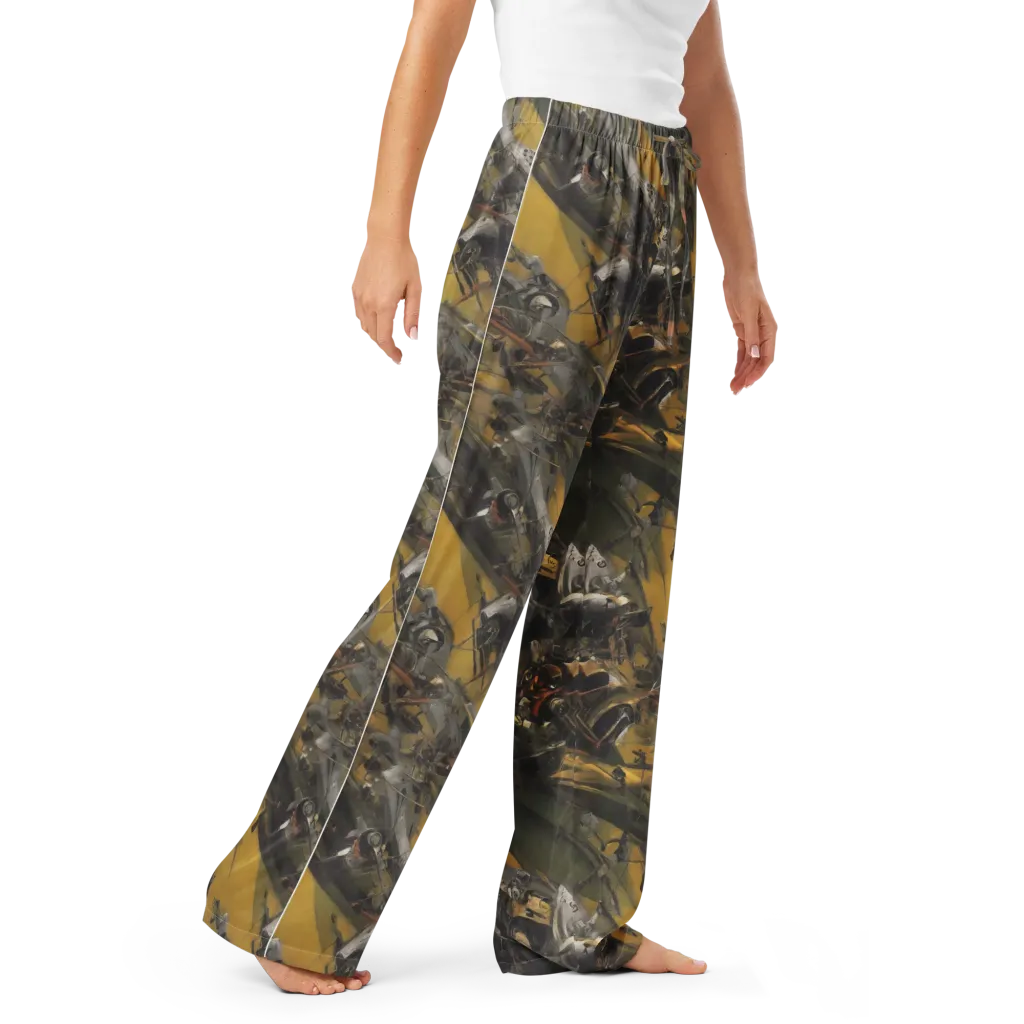 Ochre Momentum on Women's Pajama Pants — Right Front