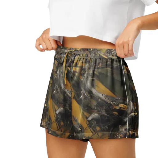 Ochre Momentum on a Women's Pajama Shorts