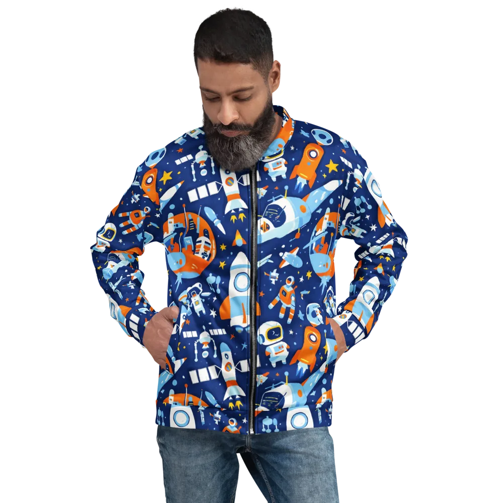 Midnight Mission on Bomber Jacket — Front