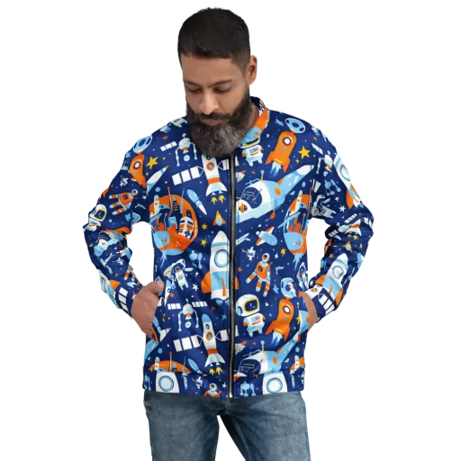 Midnight Mission on a Bomber Jacket