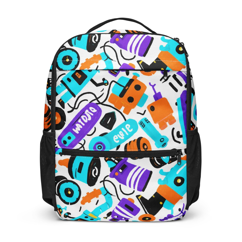 Robo Rave on Utility Backpack — Front