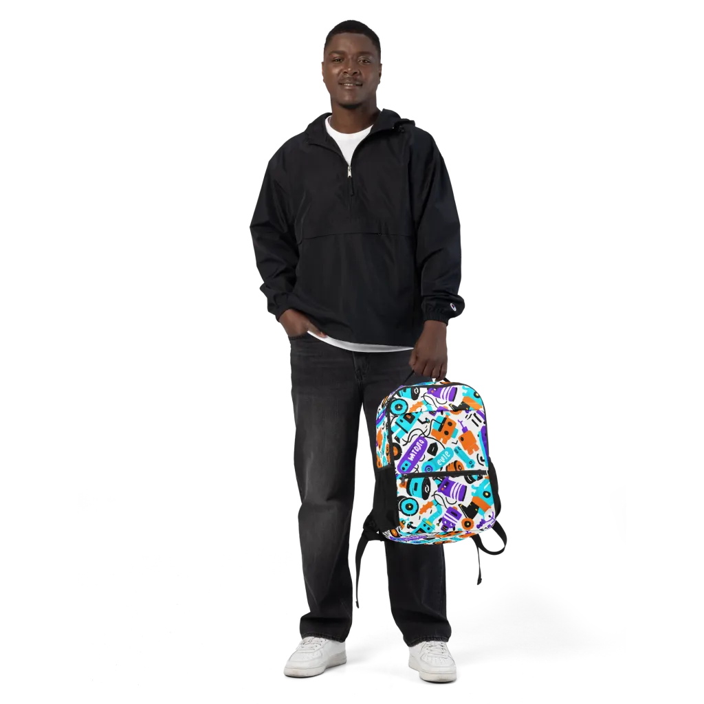 Robo Rave on Utility Backpack — Front