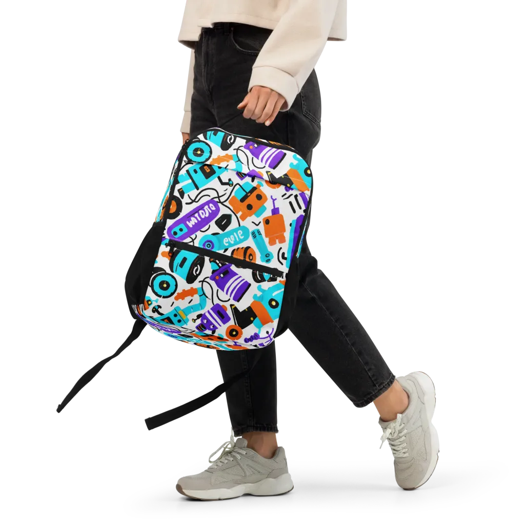 Robo Rave on Utility Backpack — Front