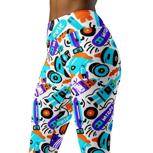 Robo Rave on a Yoga Leggings