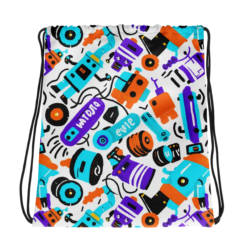 Robo Rave on Drawstring Bag — Photo