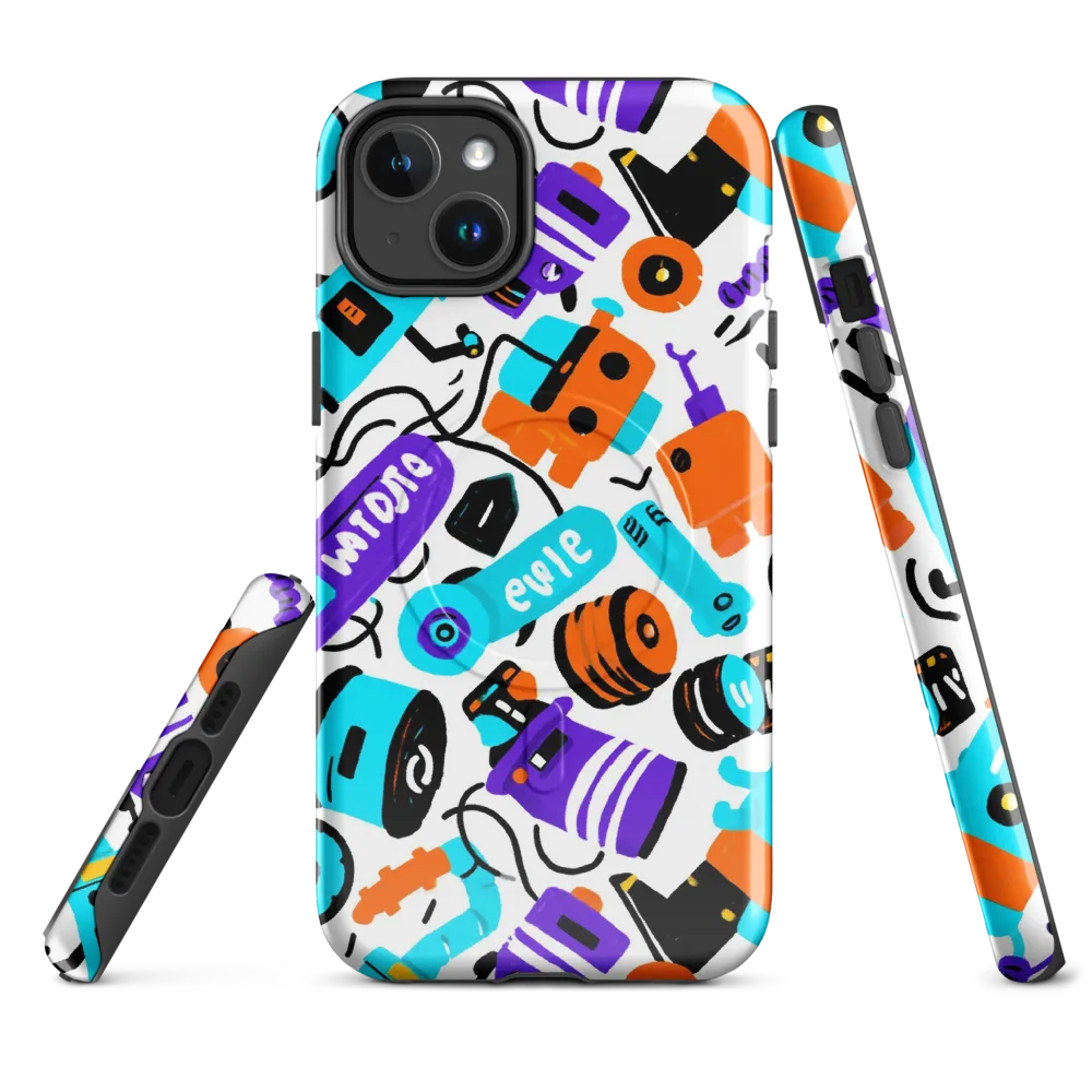 Robo Rave on MagSafe Tough Case for iPhone® — Front