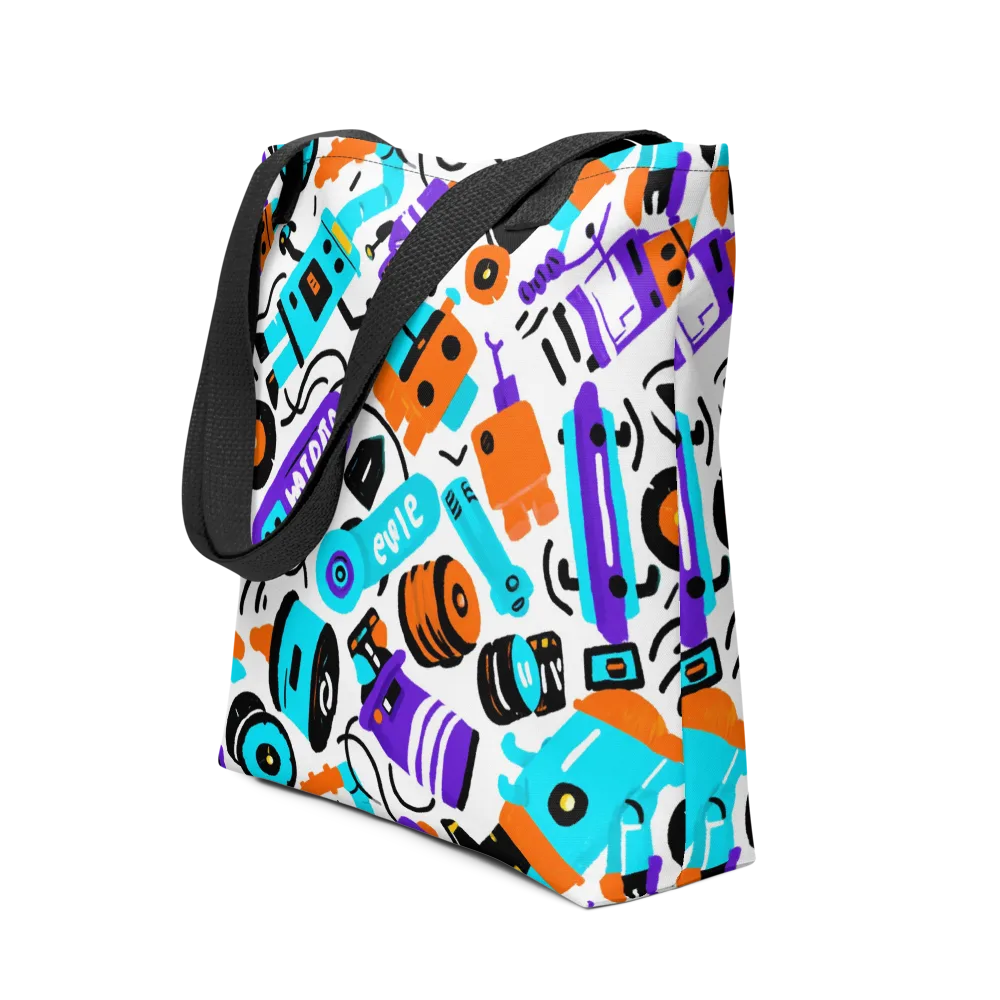 Robo Rave on Tote Bag — Front