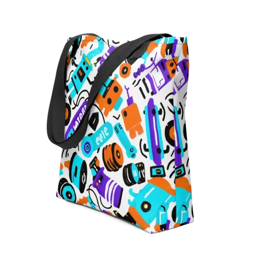 Robo Rave on a Tote Bag