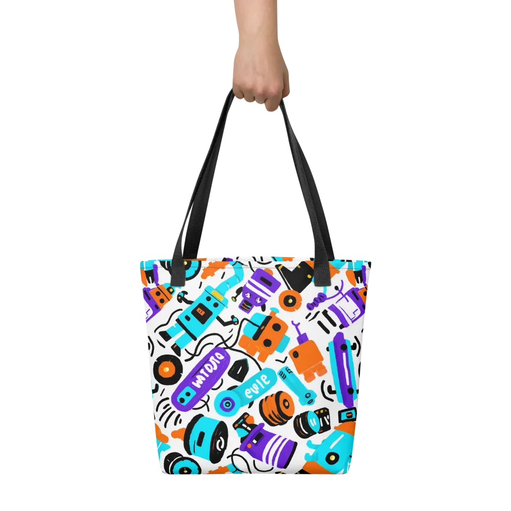 Robo Rave on Tote Bag — Front