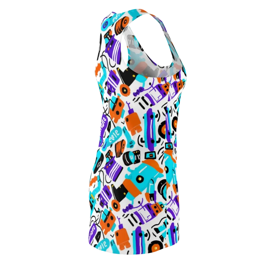 Robo Rave on Racerback Dress — Back Side