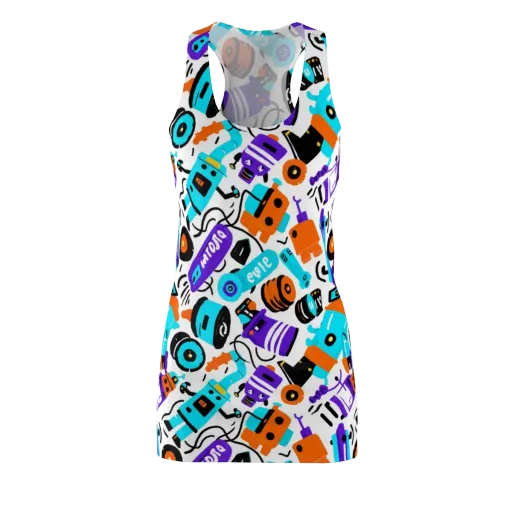 Robo Rave on a Racerback Dress