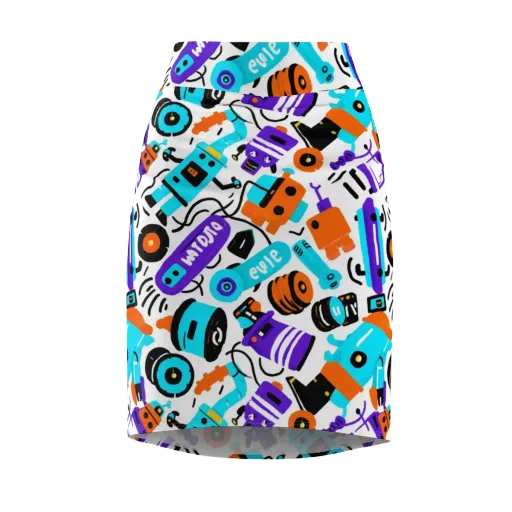 Robo Rave on a Pencil Skirt