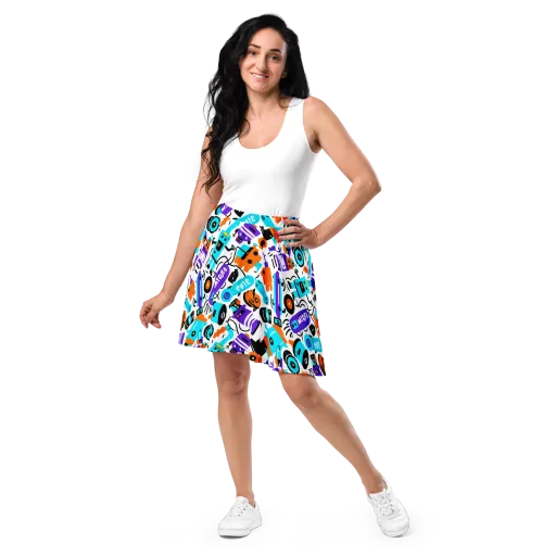 Robo Rave on a Skater Skirt