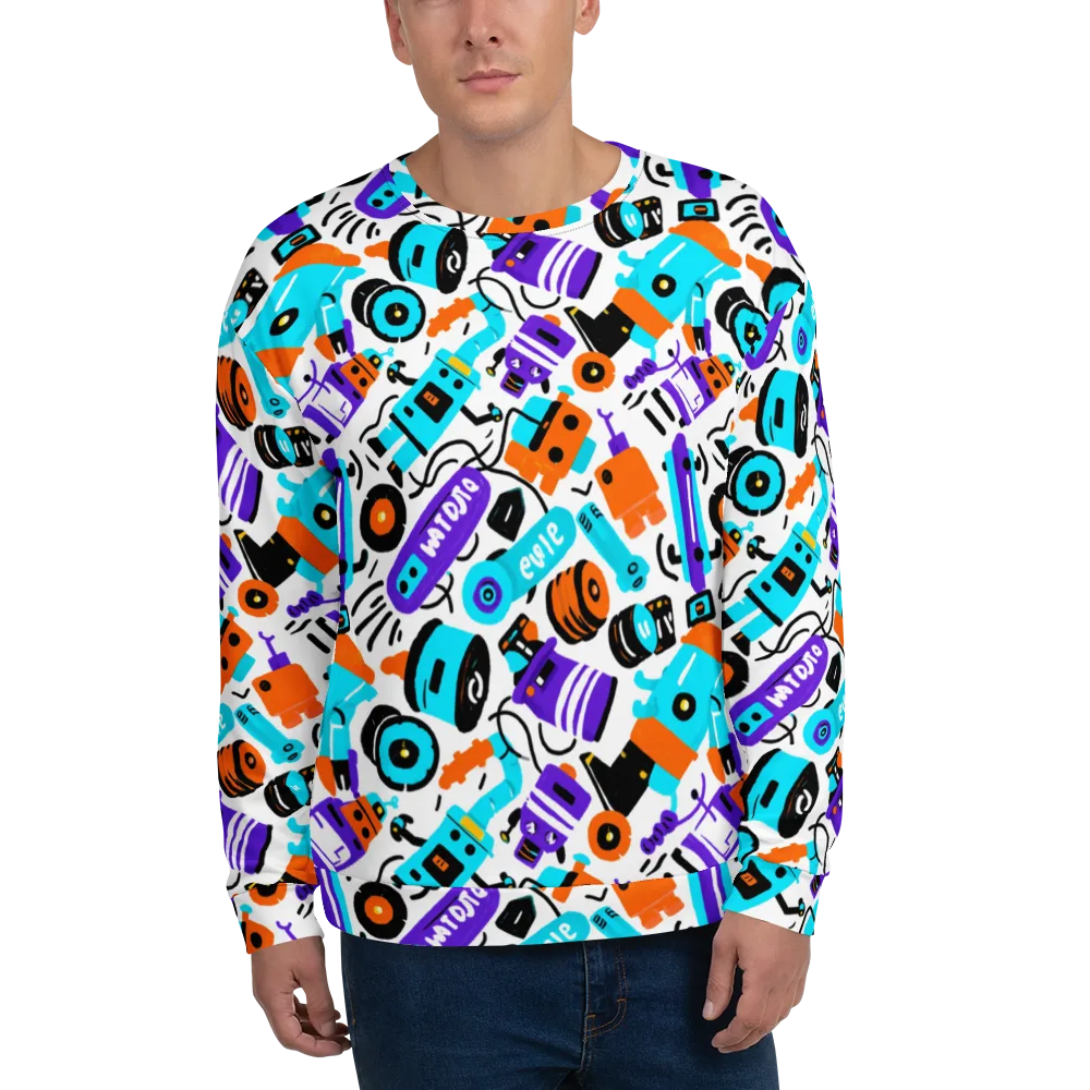Robo Rave on Sweatshirt — Front