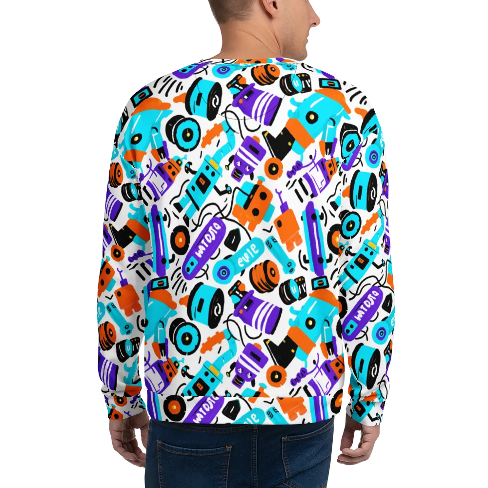 Robo Rave on Sweatshirt — Back