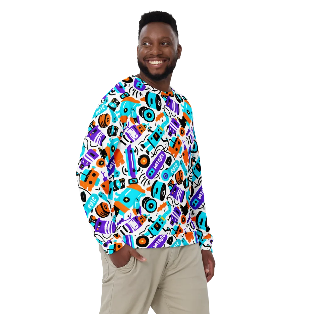 Robo Rave on Sweatshirt — Front
